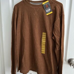 Men's Brown Long Sleeve Shirt